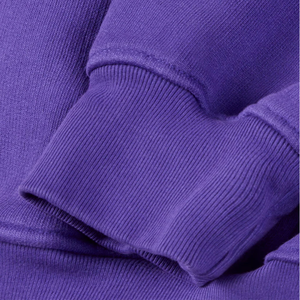 Logo OEM personnalisé de haute qualité 600 GSM sweat à capuche violet foncé pull à séchage rapide Streetwear unisexe lourd surdimensionné polaire épaisse - Product Image 3