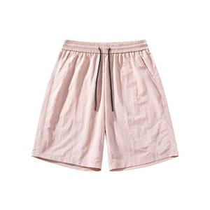 Pantalones Cortos de Algodón de Punto Medio para Hombre, Casuales, de Alta Calidad, Suaves y Transpirables, con Cintura Elástica para Viajes y Comodidad Diaria - Product Image 1