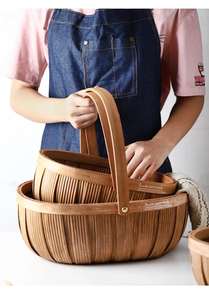 ตะกร้าเก็บของทรงรีขนาดเล็ก ทำจากเศษไม้สานสีดำ วัสดุหวาย สำหรับจัดเก็บและจัดระเบียบ - Product Image 5