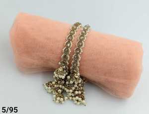 กำไลข้อมือทองเหลืองสไตล์อินเดียสำหรับผู้หญิงและเด็กผู้หญิง - Product Image 1