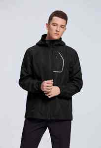 Chaqueta de Correr para Hombre, Diseño Nuevo, Alta Calidad, Cierre Completo, Logotipo Bordado Personalizado, Impermeable, Cortavientos, Cuello Alto - Product Image 4