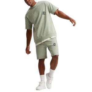 Logo personnalisé ensemble de t-shirts et de shorts hommes 2 deux pièces été haut t-shirt ensemble court hommes surdimensionné t-shirt court - Product Image 4