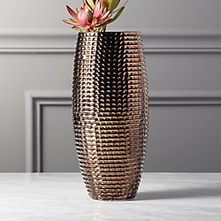 Petit vase à fleurs élégant en métal fini rosâtre maison jardin vase à fleurs de table élégant vase à fleurs décoratif en métal en laiton - Product Image 5