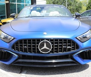 <span class=keywords><strong>Mercedes</strong></span>-Benz AMG <span class=keywords><strong>SL</strong></span> <span class=keywords><strong>Roadster</strong></span> d'occasion 2024-2025 bleu frais, intérieur clair, sièges en cuir, toit ouvrant, avec le meilleur rapport qualité-<span class=keywords><strong>prix</strong></span> - Product Image 1