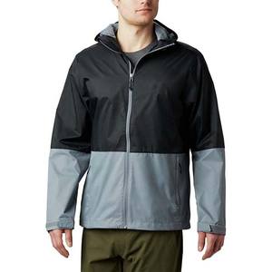 Abrigo de lluvia de montaña para hombre, ropa de calle, cortavientos impermeable con capucha, chaqueta de lluvia ligera informal inteligente de lona ecológica - Product Image 1