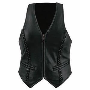 Gilet de motard unisexe en cuir sur mesure avec patch de club de motards, en cuir véritable respirant, disponible en gros pour l'été et l'hiver - Product Image 1