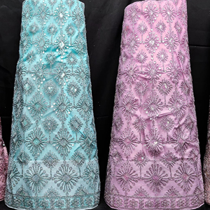 Filet de créateur Lehenga Choli avec broderie à paillettes épaisses 3m Flair et bordure Butti Dupatta pour gros acheteurs - Product Image 1