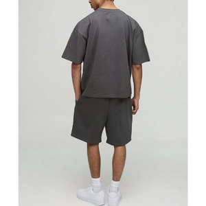 Conjunto de pantalones cortos para hombre, novedad, logotipo personalizado, 100% algodón, secado rápido, estilo callejero de verano, a la venta a precio mayorista - Product Image 2
