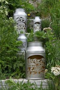 Juego de metal de 3 candelabros de acero inoxidable, farol decorativo para decoración del hogar - Product Image 3