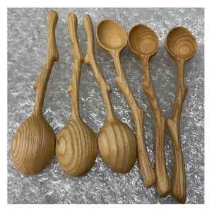 Ensemble de cuillères en bois de haute qualité outils de cuisine naturels faits à la main au Vietnam matériau écologique et durable - Product Image 6
