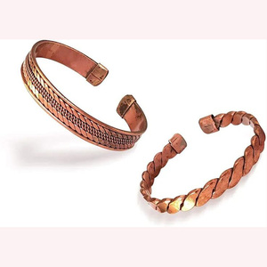 Pulsera curativa de cobre artesanal, diseño de cuerda trenzada para bienestar espiritual, alivio del dolor y elegancia atemporal - Product Image 3