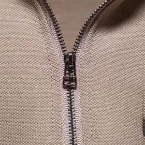 Ababus เสื้อโปโลชายซิปครึ่งตัว, เสื้อโปโลลำลองทรงหลวมแขนสั้นบล็อกสีแฟชั่นระบายอากาศโลโก้ที่กำหนดเอง - Product Image 5