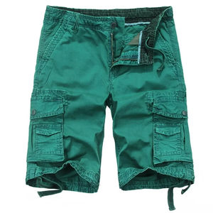 Pantalones cortos cargo de entrenamiento personalizados para hombre, 100% algodón, informales, de secado rápido, opciones al por mayor, diseño de logotipo, estilo de vida activo, servicio OEM - Product Image 2
