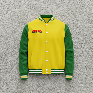 แจ็กเก็ตเบสบอลมหาวิทยาลัยสำหรับสตรีทแวร์เสื้อแจ็กเก็ตสำหรับสตรีทแวร์ออกแบบโลโก้ได้ตามต้องการ - Product Image 1