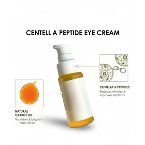 Crème pour les yeux en marque privée, Centella, peptides, acide hyaluronique, vitamine E, anti-rides, pour femmes - Product Image 3