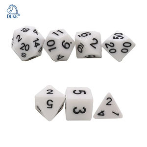 สีทึบแสงแบบกําหนดเอง 7 ลูกเต๋าบทบาทเล่นเกมชุดลูกเต๋าหลายเหลี่ยม - Product Image 3