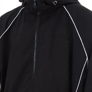 Veste coupe-vent haute qualité avec logo personnalisé Veste coupe-vent surdimensionnée pour hommes Ensemble survêtement en nylon - Product Image 4