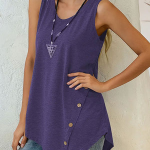 เสื้อกล้ามระบายอากาศได้ดีสำหรับผู้หญิงเสื้อกล้ามใส่ไปยิมไซส์พิเศษโลโก้ตามสั่ง - Product Image 2