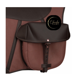 Tapis de selle de luxe en tissu avec poche, vente en gros, sur mesure pour équipement d'équitation haut de gamme - Product Image 2