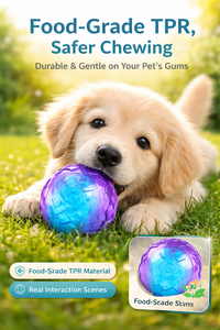 Palla Giocattolo Interattiva per Cani in TPR, Resistente ai Morsi, per Alleviare la Noia e Allenamento, Durevole per Cuccioli - Product Image 3