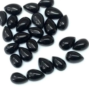3mm 4mm doğal siyah oniks taş pürüzsüz armut gevşek Cabochons takı yapımı için kolye yüzük küpe kolye <span class=keywords><strong>Alibaba</strong></span> hindistan <span class=keywords><strong>2025</strong></span>