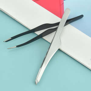 Pinzas para cejas de alta calidad pinzas aplicadoras al por mayor pinzas para pestañas de metal logotipo personalizado de alta calidad - Product Image 5