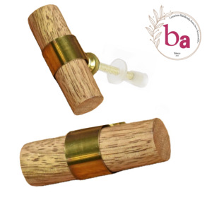 Boutons de barre en T modernes de luxe européen en gros en bois laiton tiroir porte armoire tirer poignées pour cuisine salle de bain salon - Product Image 1