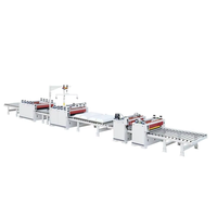 Vente à chaud Machines à plastifier le papier pour le travail du bois Ligne de production de stratification thermique entièrement automatique de panneaux MDF et PVC