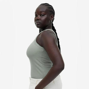 Top d'été sans manches de grande taille pour femmes, couleur anthracite, à vendre en vrac, à des tarifs raisonnables - Product Image 3