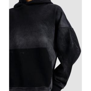 Sweat à capuche oversize délavé pour l'automne avec fonction anti-boulochage - Product Image 1