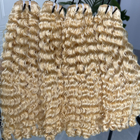 Натуральные волосы 613 Virgin Hair Burmese Curly: блонд-локоны для оптовых заказов
