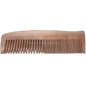 Peigne à dents fines de style de mode professionnel fabriqué à la main en bois peigne de soin du cuir chevelu antistatique pour des cheveux sains 100% maison naturelle - Product Image 1