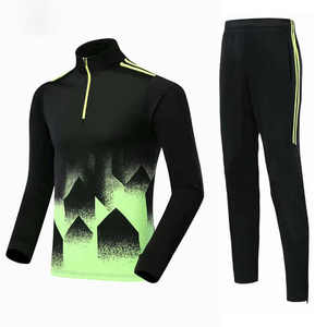 Chaqueta de chándal de fútbol Traje de entrenamiento de fútbol Otoño Invierno Manga larga Uniforme de fútbol con media cremallera - Product Image 2