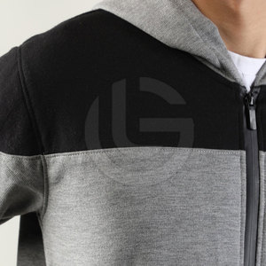 Chándal de Invierno Ligero para Hombre, Estilo Moderno, Color Gris Negro, Talla Grande, para Uso en Exteriores, 100% Algodón, Material Duradero, con Capucha - Product Image 6