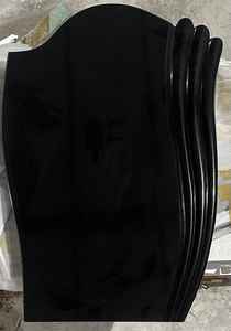 Monumentos de Granito Negro, Tamaño Personalizado, Modernos, Pulidos, Lápidas Negras Absolutas - Product Image 2
