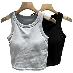 Nouvelle Collection – Débardeur d'été personnalisé sans manches à col rond, court, respirant, en tricot Spandex/Polyester, de haute qualité - Product Image 1