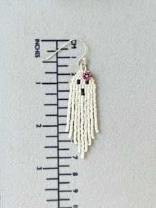 ต่างหูลูกปัดแก้วทันสมัยที่มีดีไซน์สีเทอร์ควอยซ์และขอบเครื่องประดับที่เป็นเอกลักษณ์ของขวัญจากงานหัตถกรรม - Product Image 5