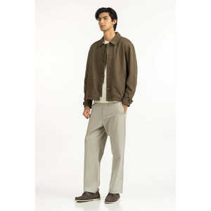 Vestes décontractées en cuir véritable à col montant, design réversible, taille XS, finition enduite pour l'automne, coupe classique MN-JKT-WS25-043 - Product Image 3