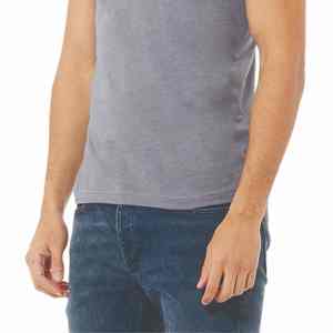 Camiseta de cuello redondo de 260gsm de algodón pesado para hombre, camiseta de calle de estilo informal ajustada de algodón 100% - Product Image 2