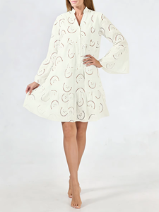 Meilleures Robes d'été décontractées pour femmes, style français, brodées, coupe trompette, haute qualité, collection 2025 - Product Image 6