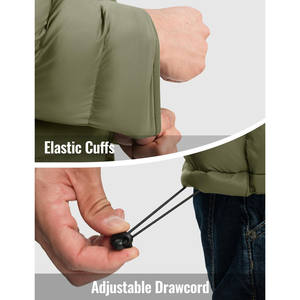 Chaquetas de Hombre Personalizadas de Alta Calidad 2025, Estilo Urbano, Diseño de Empalme, Chaqueta con Capucha y Cremallera de Gran Peso para Hombre - Product Image 6