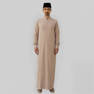 Wholesale Direct Jubah Women Casual Autumn Knitting Moden Pleated Chest Ironless Kain Sejuk Regular Fit Raya 2025 Ready Stock - Product Image 1