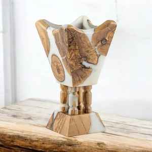 Brûleur d'encens catalytique en bois à prix adorable, diffuseur aromatique, porte-bâtonnets d'encens en bois - Product Image 6