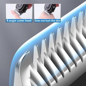 Tondeuses à cheveux professionnelles sans fil et avec fil pour hommes, tondeuse à barbe rechargeable USB, fonction réglable pour usage domestique - Product Image 2