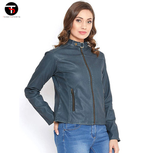 2025 vente en gros dames en cuir PU veste longue coton manteau avec tissu pour vêtements d'hiver dernière conception veste polaire pour les femmes - Product Image 5
