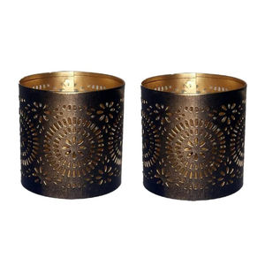 Handmade Red And Gold Metal Votive Holder Decorative Iron Cutwork <b>Tea</b> Light <b>Candle</b> Holder For Home Decor & Festive Lighting - Product Image 5