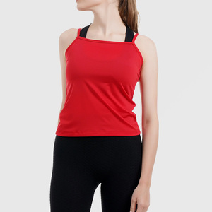 Débardeur de yoga personnalisé pour femme, haut d'entraînement extensible, vêtements de sport haut de gamme, fabrication OEM directe - Product Image 3
