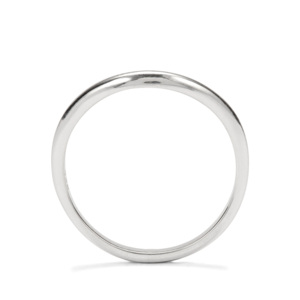 <b>Dainty</b> Rhodium-Plated 10K <b>Gold</b> Stacker <b>Ring</b> with Princess-Cut Ruby - Product Image 3