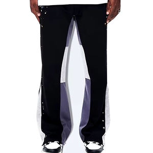 <b>men's</b> pants washed LOW MOQ Streetwear Custom Embroidery Logo <b>Men's</b> Harem Track Pants Casual Skinny Sweatpants Reasonable Price - Product Image 2