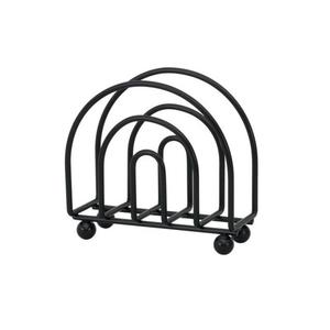 Porte-rouleau de papier en acier inoxydable luxueux fait à la main plaqué noir Design carré comptoir accessoires de salle de bain pour hôtels - Product Image 6